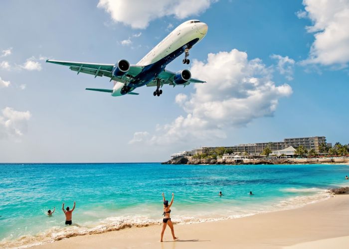 Flight Over Maho Beach